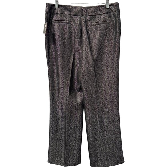 600 West Womens Size 12  Black Multi Wide-Leg Pants. NWT - Picture 8 of 12